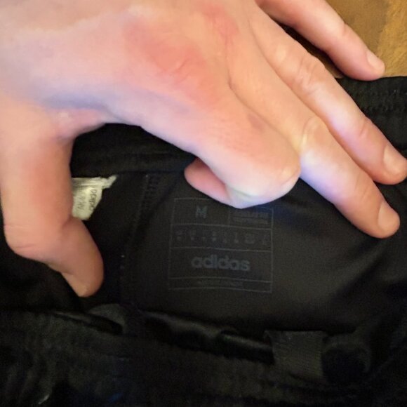 Adidas Men's Tiro Pants - Size Medium - fits like a small.  Black over black. - Picture 9 of 11